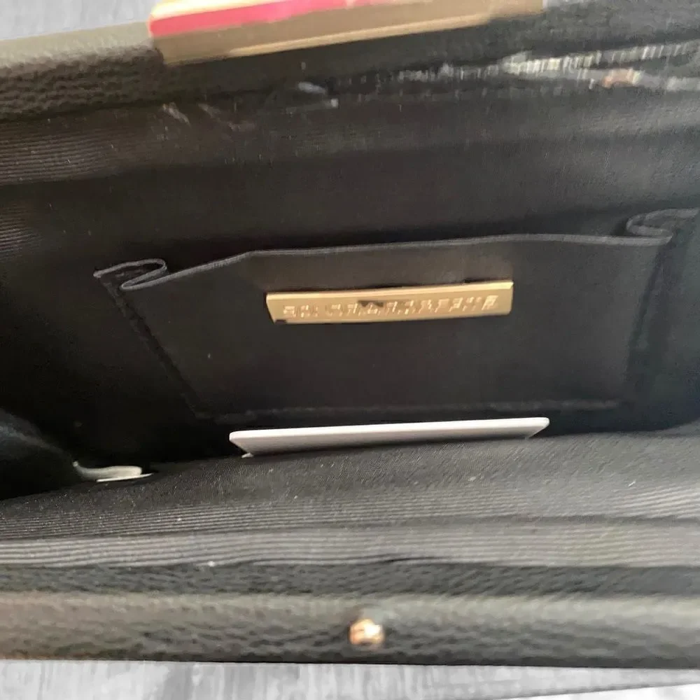 Sondra Roberts Leather Clutch Bag Purse